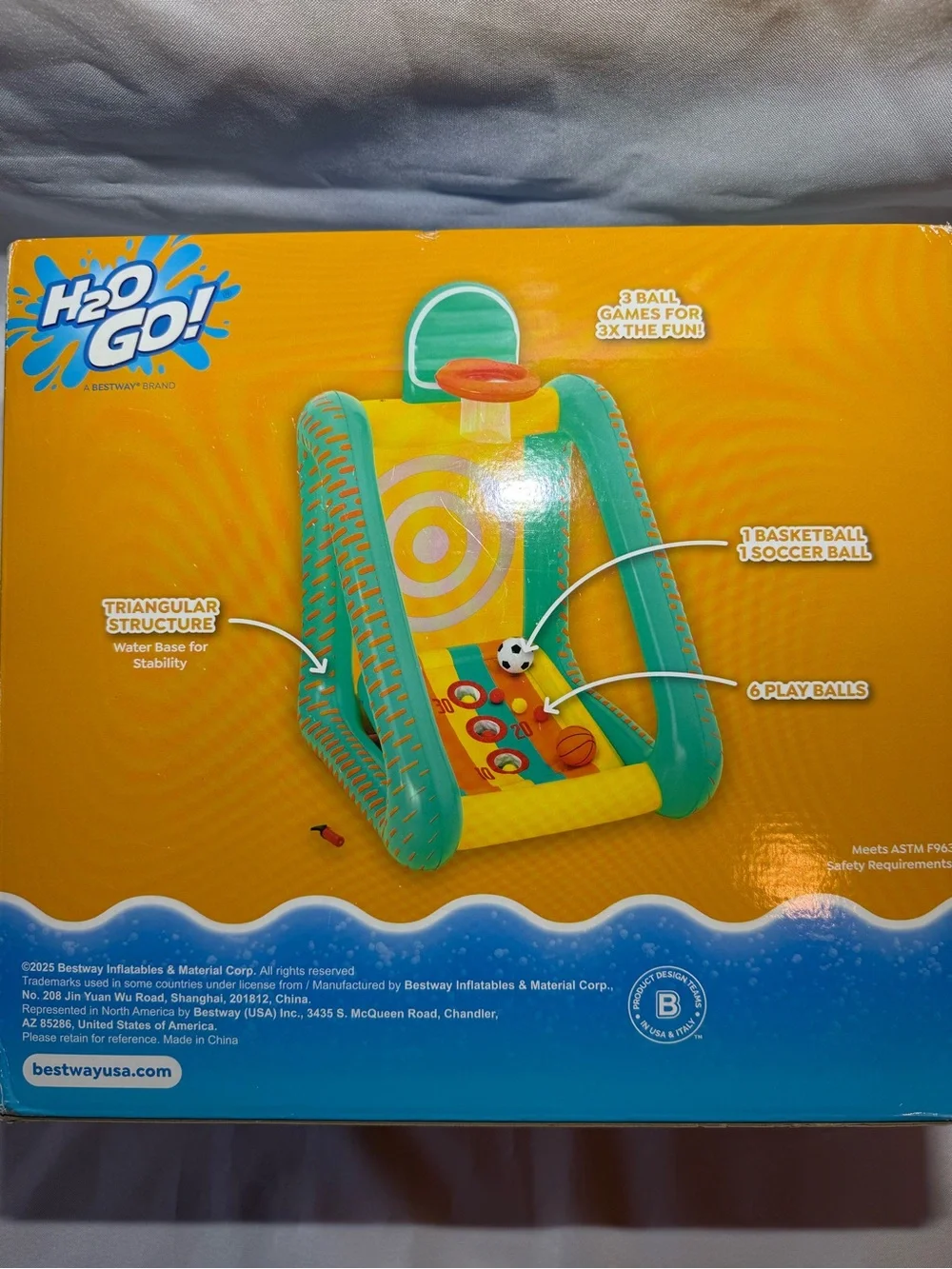 H2OGO! Perfect Aim 3-in-1 Yard Game - Teal/Yellow